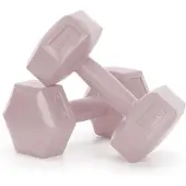 Springos Dumbbell Set - 2 KG - Roze - Oefengewichten