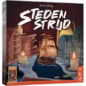 999 Games - Steden Strijd - Tactisch Bordspel - Een spannend duel voor 2 personen - Multidimensionale touwtrekwedstrijd!