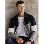 Tommy Life Heren Kleurblok Zip Sweater en Broek Set