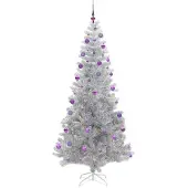 vidaXL Kerstboom Zilver 210 cm PET