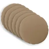 vidaXL Kussensloop 6 st HEERLEN Taupe Ø 60 cm Polyester