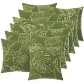 vidaXL Kussensloop 12 st HEERLEN Blad Design 50 x 50 cm Polyester