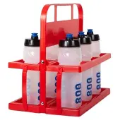 Sporti France Flessenhouder kleine versie pvc + 6 flessen | Maat 800 ml