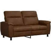 vidaXL Bank Bruin 178 x 90 x 95 cm Kunst Suède Leer