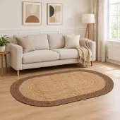 vidaXL Gebied Tapijt Grijs 152 x 245 cm Jute