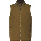 Regatta Heren-bodywarmer van Harvin met ruitjespatroon (Rich Tan)