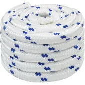vidaXL Multifunctioneel touw 40 mm 25 m Wit en Blauw PP