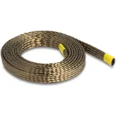 DeLOCK Braided Sleeve made of basalt fibers 2 m x 10 mm brown