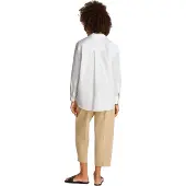 Tommy Hilfiger Dames/Dames Relaxed Fit Shirt Met Lange Mouwen (Optisch Wit)