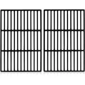 Famanu – Gietijzeren Grillrooster (2 Stuks) Emailliert | 27,5 x 41,5 cm | Geschikt voor Gasbarbecue