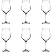 Nude Glass Refine Wijnglazen 61 cl / 610 ml | Set van 6 Stuks | Geschikt voor Rode Wijn | Glas | Vaatwasserbestendig | Voor Thuis en Horeca