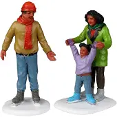 Lemax Family Ice Follies Set Of 2 Kerst
