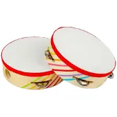 Bigjigs houten tamboerijn - kleurrijk muziekinstrument voor kinderen