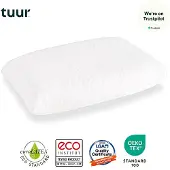 Tuur Ergonomisch Hoofdkussen 60x70x15 cm - 100% Natuurlatex - Zacht
