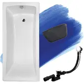 Besco BADLAND Badkuip, rechthoekig, Optimaz 150x70, inclusief afvoer en poten, GRATIS (zonder afwerking) + badkussen. KODI | BADLAND OPTIMAZ
