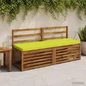 vidaXL 1-delig Bankkussen VUGHT 100% Polyester Heldere Groen.