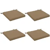 vidaXL Zitkussens SOEST 4 st 100% Polyester Taupe 40 x 40 x 5 cm