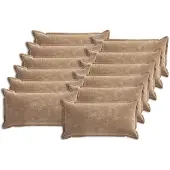 vidaXL Kussensloop 12 st HOUTEN Bruin 40 x 80 cm Chenille Stof