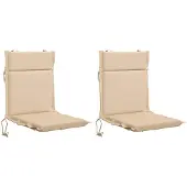 vidaXL Kussen voor lage rugstoel GEMERT 2 st 100% Polyester