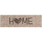 vidaXL Keuken Tapijt Beige Home 300 x 60 cm 100% Polyamide Wasbaar