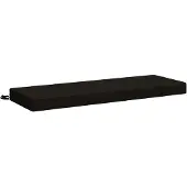 vidaXL Bankkussen SOEST 100% Polyester Zwart 100 x 40 x 8 cm