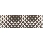 vidaXL Keuken Tapijt Grijze en witte diamanten 300 x 60 cm