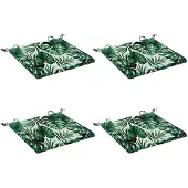 vidaXL Zitkussens SOEST 4 st 100% Polyester Bladpatroon 40 x 40 x 3 cm