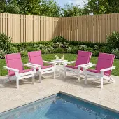 vidaXL Kussen voor lage rugstoel GEMERT 6 st 100% Polyester Roze