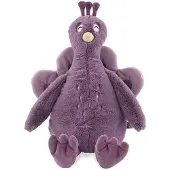 Trixie Knuffeldier Groot Mrs. Peacock – Zachte Knuffel van Gerecycleerde Materialen – 35 cm