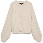 Vero Moda Gebreid vest 'VMSALLY' lichtbeige