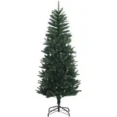 vidaXL Artificial Hinged Christmas Tree 120 cm PE en PVC Groen