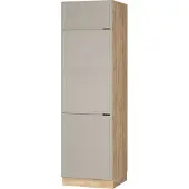 Vicco Koelkast ombouwkast Fame-Line GrijsBeige 60 cm, Model 50343