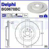 Delphi BG9678BC Remschijf