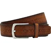 Lindenmann leren heren riem - cognac