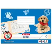 Herlitz verhaalschrift x.book, A5 dwars, liniatuur 1G, 16 vel