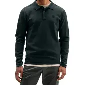 Butcher of Blue poloshirt donkergroen gebreid