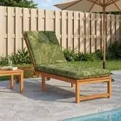 vidaXL Ligstoel Kussen GEMERT 100% Polyester Blad Design