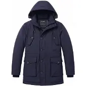 Local Fanatic Parka Heren - Gewatteerde Jassen - Heren Winterjassen Volwassen - GS18202 - Blauw