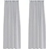 vidaXL - Voile - Gordijn - 2 - st - Donkergrijs - 225 - x - 140 - cm - Polyester