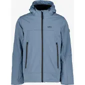 Kjelvik softshell heren outdoor jas lichtblauw maat L