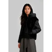 Blauer Juniper zwarte jas