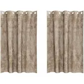vidaXL Velvet Gordijnen 2 st champagne 175 x 140 cm Fluweel