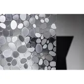2lif Stones Statische raamfolie Mini rol transparant 45cmx1,5mtr