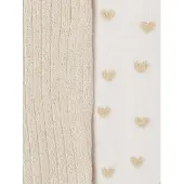 Vertbaudet Lot de 2 collants bébé fille