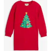 Bonprix Sweaterjurk met kerstmotief maat 116/122