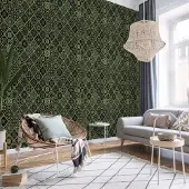 Bimago Behang - Olive Mosaic