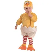 Creaciones Llopis Baby Chick Shell Costume Geel Kinderen