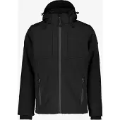 Kjelvik softshell heren outdoor jas zwart maat S