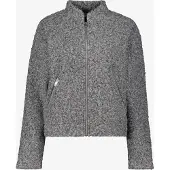 TwoDay dames bouclé bomber jas grijs maat L