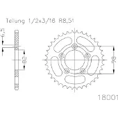 Esjot 18001 461 Achtertandwiel